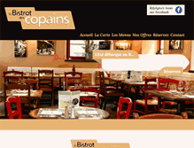 Tablet Screenshot of lebistrotdescopains.com